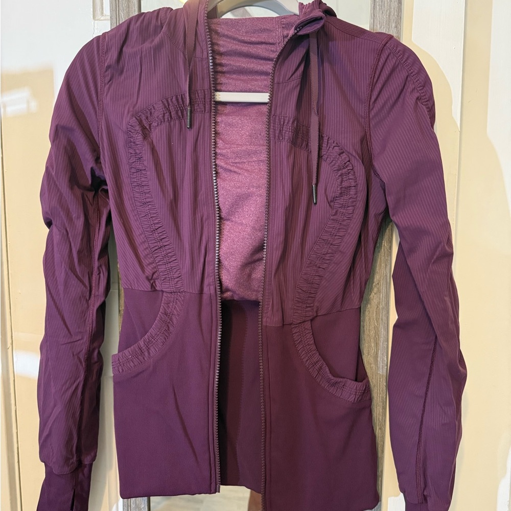 Lululemon Athletica Purple Utility Jacket Lightweight Fitted
